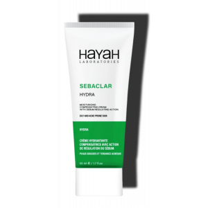 HAYAH LABORATORIES SEBACLAR HYDRA  MOISTURISING CREAM WITH SEBUM REGULATING ACTION 50 ML